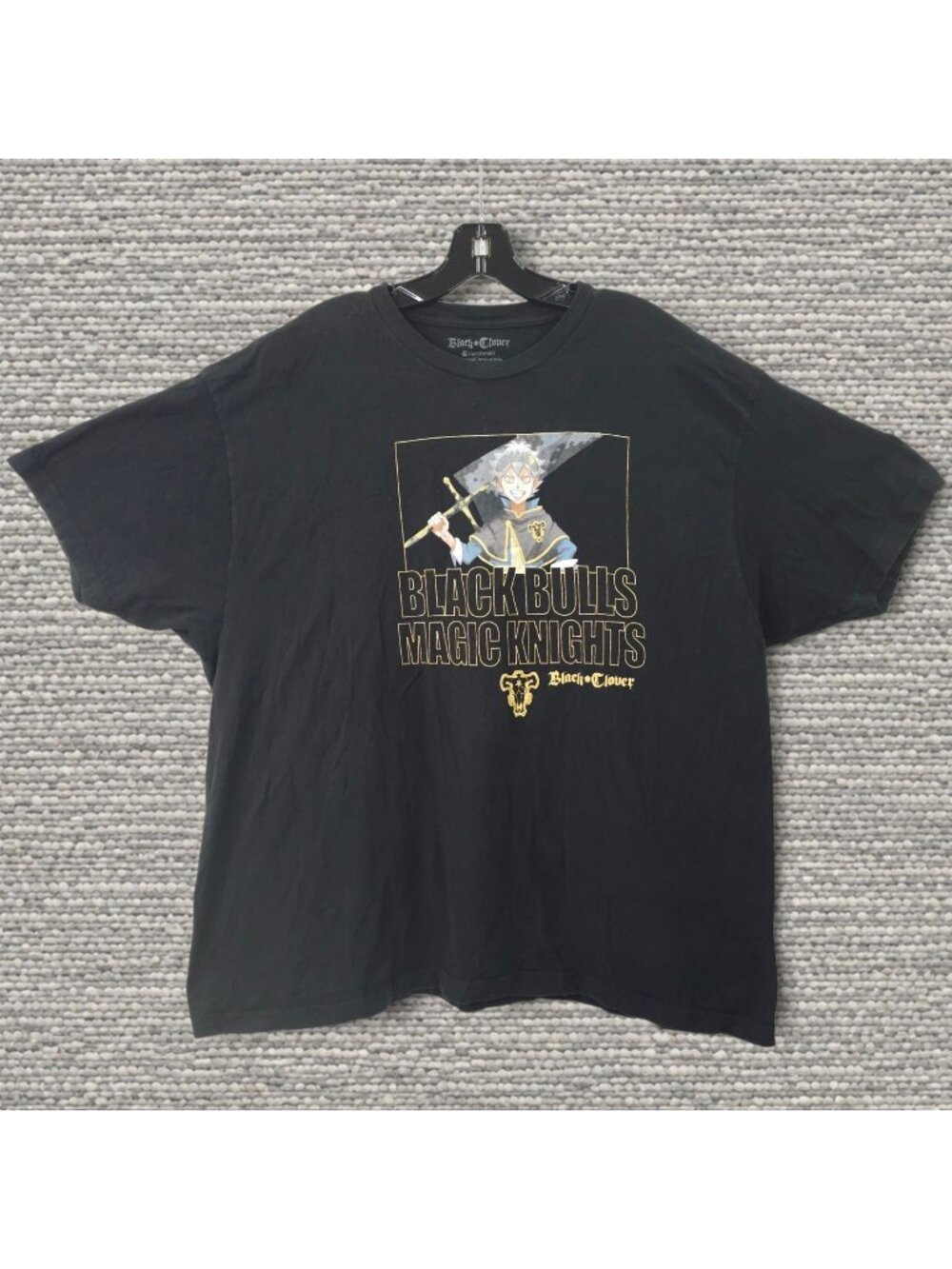 Crunchyroll Black Clover Graphic Shirt Mens XXL Asta Black Bulls Magic Knights